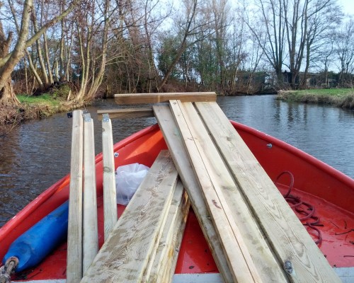 IKEA Ponton op de boot