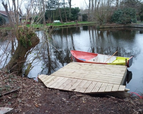 De boot en de steiger