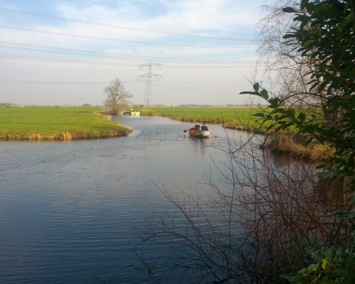 Na het zware werk lekker varen