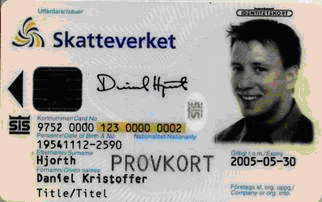 Skatteverket ID kort met een felbegeerd nummer